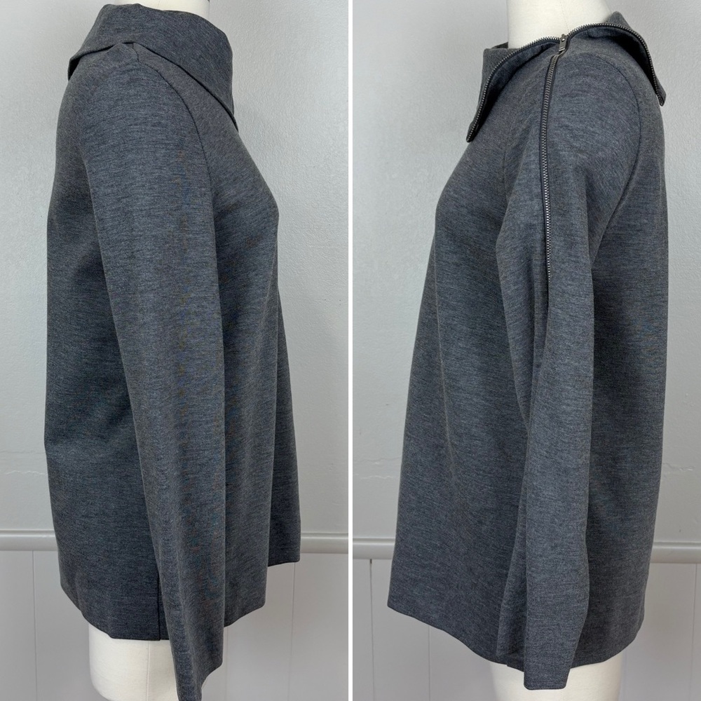 COS Women's Funnel Neck Zippered Neck & Arm Knit Top Size‎ 6 Modern Contemporary - Picture 10 of 16